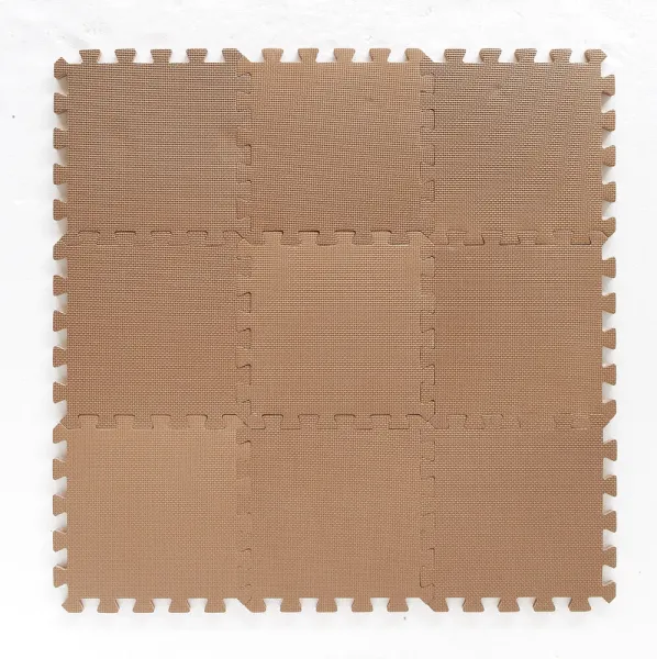 Foamed play mat Bekids, Cappuccino 9 pcs